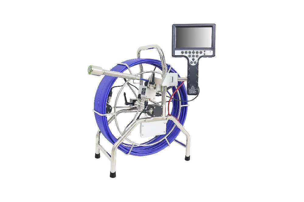 B3-C38 60-80m pipe Camera Inspection System with self lelveling and meter counter function